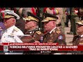 venezuela las fuerzas militares aseguran su lealtad a maduro después de su investidura