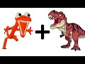 Orange + T. Rex =??? Roblox Rainbow Friends Animation