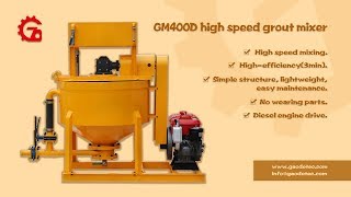 GM400D High Work Efficiency Cement Grout Mixer