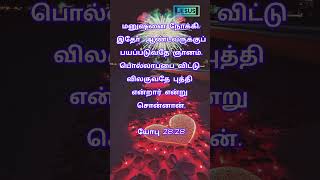 | இன்றைய வேத வசனம்| #Jesus #Jesuslovesyou #Jesuslove #TodaysBibleVerse #tamilchristianstatus #status