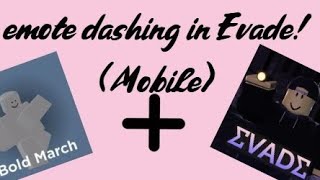 How to emote dash in Evade (Mobile)