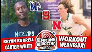 Carter Whitt CONCRETE WORK w/Bryan Burrell [#WorkoutWednesday + Shooting School with Simmons - ep 1]