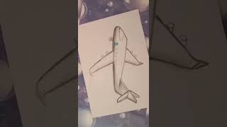 #artwork make a realistic airplane drawing Viral drawing #art #3dart #viral #youtubeshorts