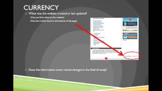 Evaluating Websites Tutorial