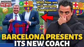 🚨FINALLY✅ BARCELONA PRESENTS ITS NEW COACH! WITH HIM WE WILL WIN THE CHAMPIONS! BARCELONA NEWS TODAY