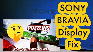 INTRIGUING REPAIR - Puzzling Simple Root-cause #sonytv #tv #led #lcd #tvfix