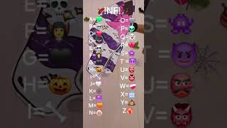 Speel out your name with the emojis !NF! Halloween adition!! #halloween #cute #emoji #paperdragon