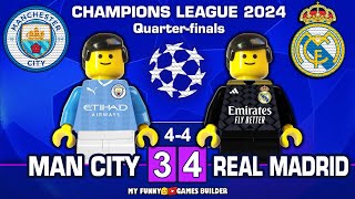 Man City vs Real Madrid 3-4 (4-4) Champions League 2024 • All Goals & Highlights in Lego Football