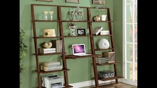 Inspiring Leaning Ladder Shelf Ideas To Make Over Your Living Room Decoration