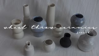 What I made with wheel throwing🤍⎟Ceramics⎟FROM.K