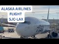 Alaska Airlines Full Flight - Night Views of Los Angeles SoFi Stadium