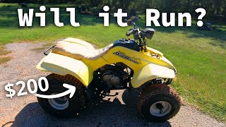 I got this Suzuki QuadRunner for just $200: Can I get it running? | Garage Story