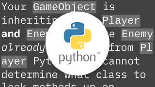 TypeError: Cannot create a consistent method resolution order (MRO)