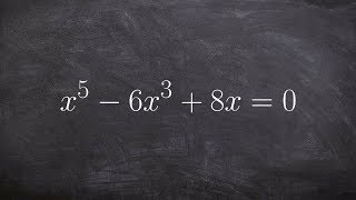Finding all the Solutions of a Higher Order Polynomial by Factoring