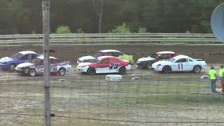 Hummingbird Speedway (6-10-23): Brooks Services LLC. Four-Cylinder Heat Race #2