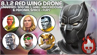 MCOC Act 8.1.2 - Red Wing Drone, Personal Space, Wall Knockdown \u0026 Disarm: Sp 1 - Black Panther CW