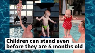 5 Months Old and Standing | Baby Swimming Classes