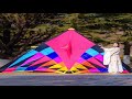 free shipping giant kites flying delta kites for adults kites line kevlar rainbow high kit