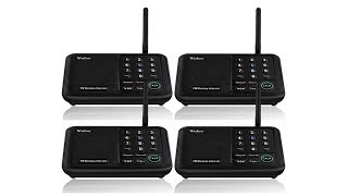 Wuloo Intercoms Wireless  | Home 5280 Feet Range 10 Channel 3 Code | Wireless Home Intercom System