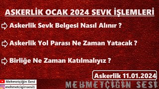 Askerlik 11 Ocak 2024 Sevk İşlemleri | Mehmetçiğin Sesi