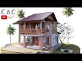 Simple Farmhouse | Tropical House | 8.5x10m | 3 Bedroom