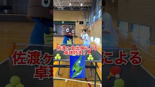 佐渡ヶ島出身による卓球対決！🏓　#shorts