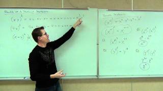 Prealgebra Lecture 10.2:  Properties of Exponents in Polynomials. Multiplying Polynomials