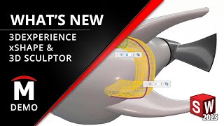xShape in the 3DEXPERIENCE 3D Sculptor Role - What's New in SOLIDWORKS 2023