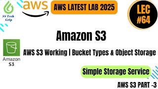 Lec#64 AWS S3 Working | Bucket Types \u0026 Object Storage| AWS S3 Part-3