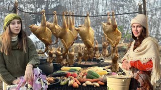 Daily Village Life: Smoking Quail and Chicken in The Old Way!