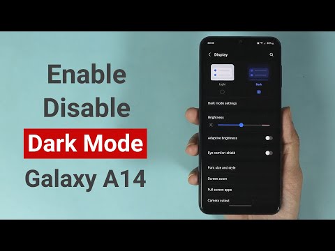 How to Enable or Disable Dark Mode on Galaxy A14