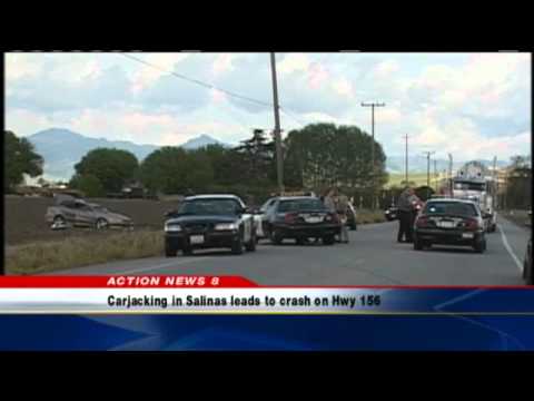 Police Chase Through Salinas End In Crash - YouTube