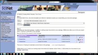 IRBNet: Create New Package