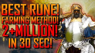 Elden RIng | 2+ MILLION RUNES! In 30 SEC! | BEST RUNE! Farming Method! | Get MAX Level FAST!
