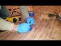Laminate flooring repair to fix soft spot for uneven underlayment