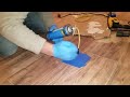 Laminate flooring repair to fix soft spot for uneven underlayment