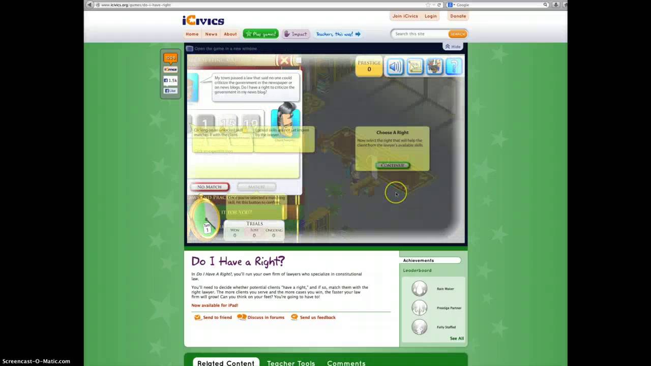 Icivics Org Tutorial Youtube