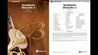 Symphonic Dance No. 3 ("Fiesta"), by Clifton Williams – Score & Sound