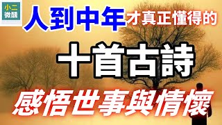 人到中年，才能真正讀懂的10首感懷古詩，句句刺心，每一首都是人生的迴響