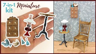 Customizing a DIY dollhouse miniature table & accessories kit
