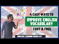 Improve English vocabulary | Simple tips to improve English free| English classes for beginners