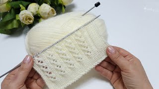 İki şiş yelek hırka şal örgü modeli / knitting crochet