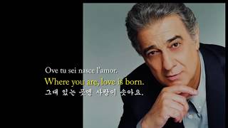 Mattinata (Morning) -Placido Domingo 아침 {세레나데} - 도밍고 (Italian, English \u0026  Korean caption 이태리어, 영한자막)