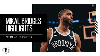 Mikal Bridges Highlights | Brooklyn Nets vs. Houston Rockets | 3.29.23