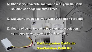 CatCompanion CatGenie 120 SaniSolution Cartridge Refill Kit, Cartridge Counter Reset