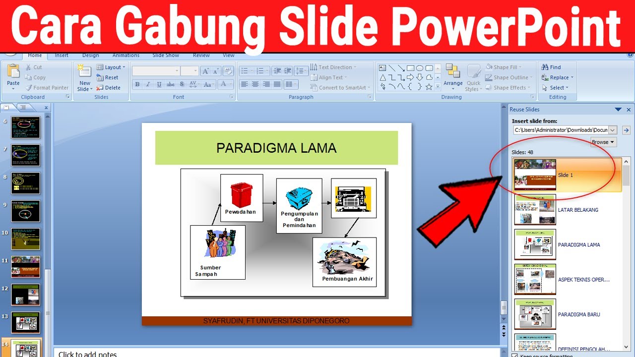 Cara Menggabungkan Slide Di Powerpoint Atau PPT Menjadi Satu Lebih ...