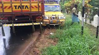 സുഹൃത്തുക്കളെ മഴയൊക്കെ അല്ലേ വാഹനം ഒന്ന് ശ്രദ്ധിച്ച് ഓടിക്കുക ഭാഗ്യം എന്നും തുണച്ചെന്ന്  വരില്ല.....