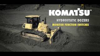 Komatsu HST dozers monitor function switches