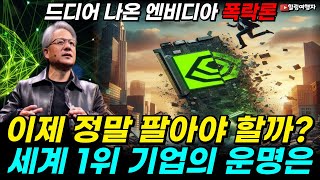 엔비디아 시작도 안 했다는 월가의 의견 중에 드디어 폭락론 나왔다! 무섭게 오른 엔비디아 이제 정말 팔아야 할까? 전 세계 1위 기업 엔비디아의 마지막 운명은?