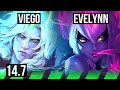 VIEGO vs EVELYNN (JGL) | 8/0/7, Rank 4 Viego, Legendary | TR Challenger | 14.7